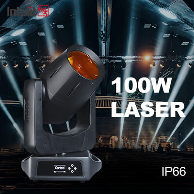 Ip66 ضد آب 100w حرکت سر نور در فضای باز لیزر حرکت سر