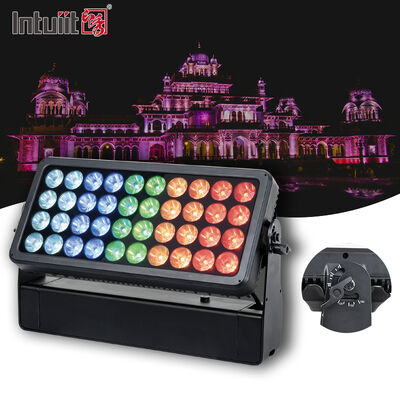 چراغ LED 40x10 وات RGBW 4 در 1 ضد آب فضای باز، چراغ دیواری، چراغ منظره LED، نورافکن دیواری، نورافکن سیلابی