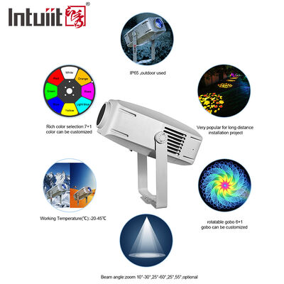 LED Gobo Projector Light 400W Rotating Logo Image Projector DMX512 روشنایی صحنه برای رویداد نمایشگاه حرفه ای