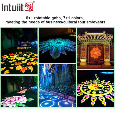 LED Gobo Projector Light 400W Rotating Logo Image Projector DMX512 روشنایی صحنه برای رویداد نمایشگاه حرفه ای