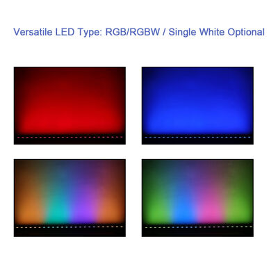 چراغ شوینده دیوار DMX512 RGB RGBW رنگارنگ LED در فضای باز 6W 12W 24W نوار خطی برای جشن عروسی