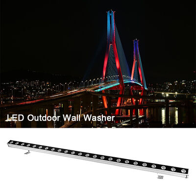چراغ شوینده دیوار DMX512 RGB RGBW رنگارنگ LED در فضای باز 6W 12W 24W نوار خطی برای جشن عروسی