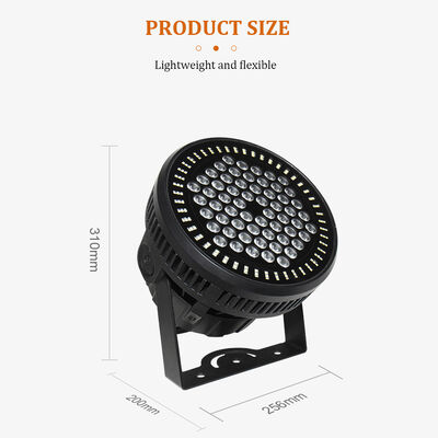 مجموعه نورپردازی LED پار کن فضای باز 60*12 وات RGBW 4in1 IP65 DMX512 نور شستشوی صحنه برای نمای ساختمان رویداد عروسی