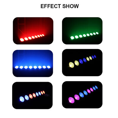 8 * 15W RGB چراغ های صحنه بار دی جی استروب چراغ های مهمانی بار 3 در 1 دیوار شستشوی نور داخلی با DMX کنترل پخش خودکار برای رقص عروسی کریسمس کلیسا