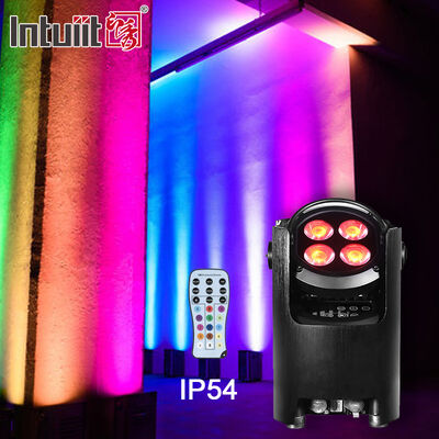 4x12w 4in1 rgbw با باتری کار می کند بی سیم DMX LED Uplight