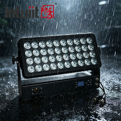 چراغ سیلابی LED 400 وات IP65 RGBW 4IN1، چراغ شستشوی دیوار رنگ شهر با کنترل DMX512
