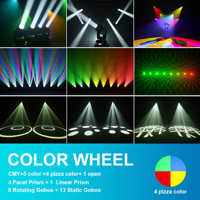 CMY 280W LED Moving Head 3-in-1 Beam Spot Wash چراغ هایبریدی برای صحنه حرفه ای