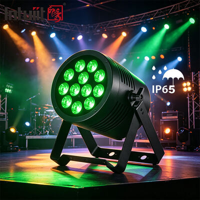 در فضای باز IP65 ضد آب 12x20W RGBWA UV 6 در 1 LED Par Light حرفه ای DMX DJ روشنایی صحنه روشنایی شستشوی بالا برای نمایش عروسی دیسکو