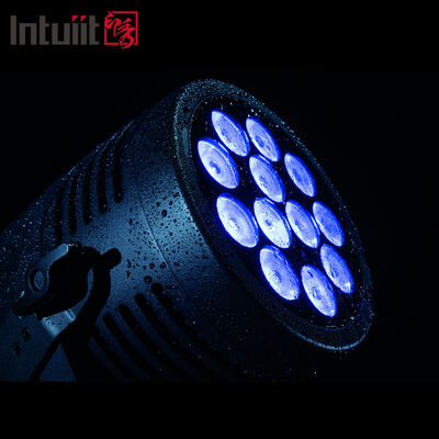 12*20W RGBWA + UV 6in1 LED Par Light IP65 در فضای باز ضد آب DMX512 روشنایی صحنه برای جشن عروسی دی جی