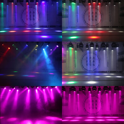فروش داغ لامپ روشنایی حرکت کننده LED 12x10W RGBW 4in1 DMX512 لامپ رنگ آمیزی حرفه ای برای جشن عروسی KTV