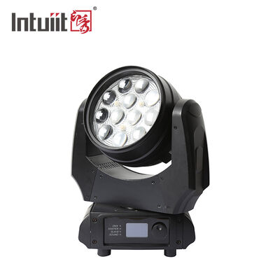 فروش داغ لامپ روشنایی حرکت کننده LED 12x10W RGBW 4in1 DMX512 لامپ رنگ آمیزی حرفه ای برای جشن عروسی KTV