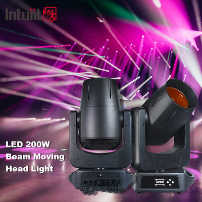 چراغ سر متحرک پرتو LED 200 واتی IP66 روشنایی صحنه بیرونی ضد آب کنترل DMX512 برای نمایشگاه تم پارک شاخص ساختمان هتل