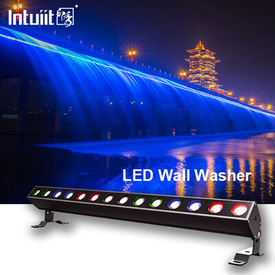 وال واشر خطی LED ضد آب 140W RGBW 4in1 IP65 14x10W DMX512/RDM روشنایی ساختمان رنگ شهر