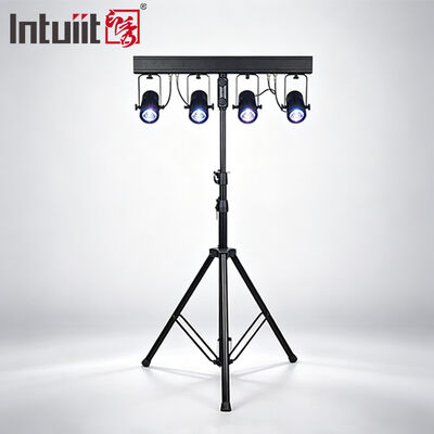 4x20W RGBW 4-in-1 LED PAR Uplighting Kit 4.5° Narrow Beam DMX512 سیستم شستشوی صحنه برای عروسی ها، دی جی ها و رویدادها