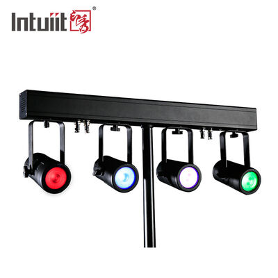 4x20W RGBW 4-in-1 LED PAR Uplighting Kit 4.5° Narrow Beam DMX512 سیستم شستشوی صحنه برای عروسی ها، دی جی ها و رویدادها