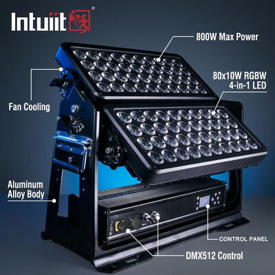 400W 800W 1500W قدرت بالا LED نور سیلاب IP65 ضد آب DMX512 در فضای باز استادیوم ساختمان ساختمان صنعتی ساخت و ساز نور