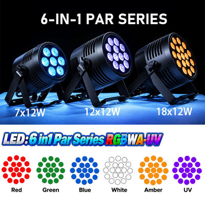 RGBWA UV 6IN1 LED Stage Wash Par 18x12w Outdoor Waterproof Led Par Light for Disco Dj