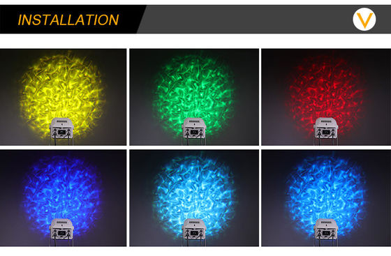 لنز پروژکتور Gobo در فضای باز 200W LED Water Wave Light Effect