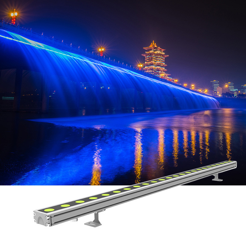 چراغ‌های وال واشر خطی LED 24 واتی DMX512 0.3M 0.5M 1M زاویه پرتو 40 درجه