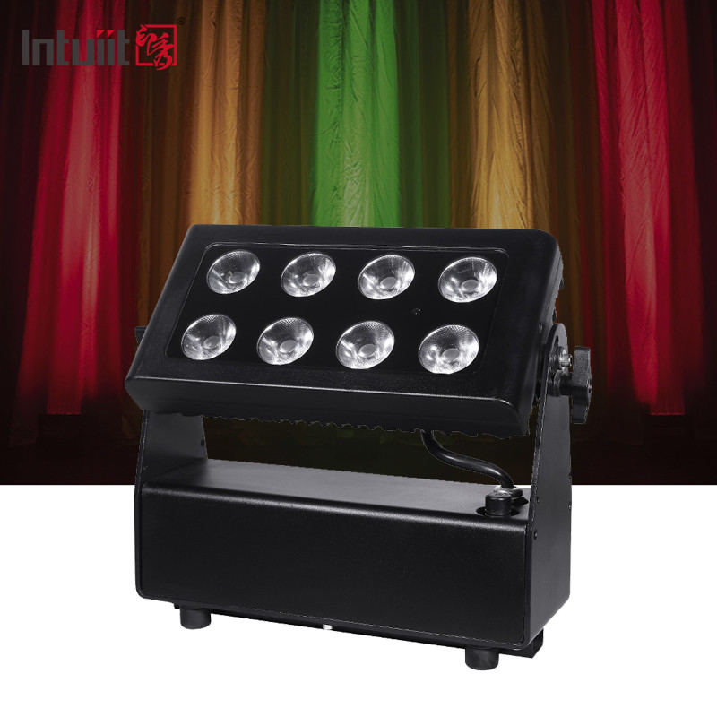 8 * 15W چراغ رنگی شهر RGBW 4in1 ip65 ضد آب ساختمان بالا چراغ دیواری LED چراغ رنگی شهر