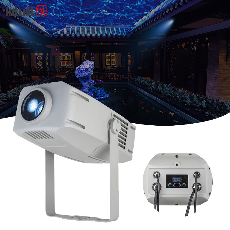 ضد آب IP65 400w گوبو پروژکتور نور لوگو سفارشی چرخش گوبو نور برای راهرو پله های ساختمان های تبلیغاتی