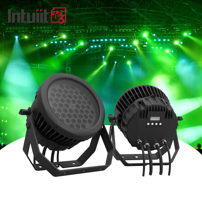 در فضای باز 54*3w RGBW برای صحنه Par چراغ های IP65 ضد آب کنسرت عروسی 54 پارکان صحنه Dmx چراغ LED