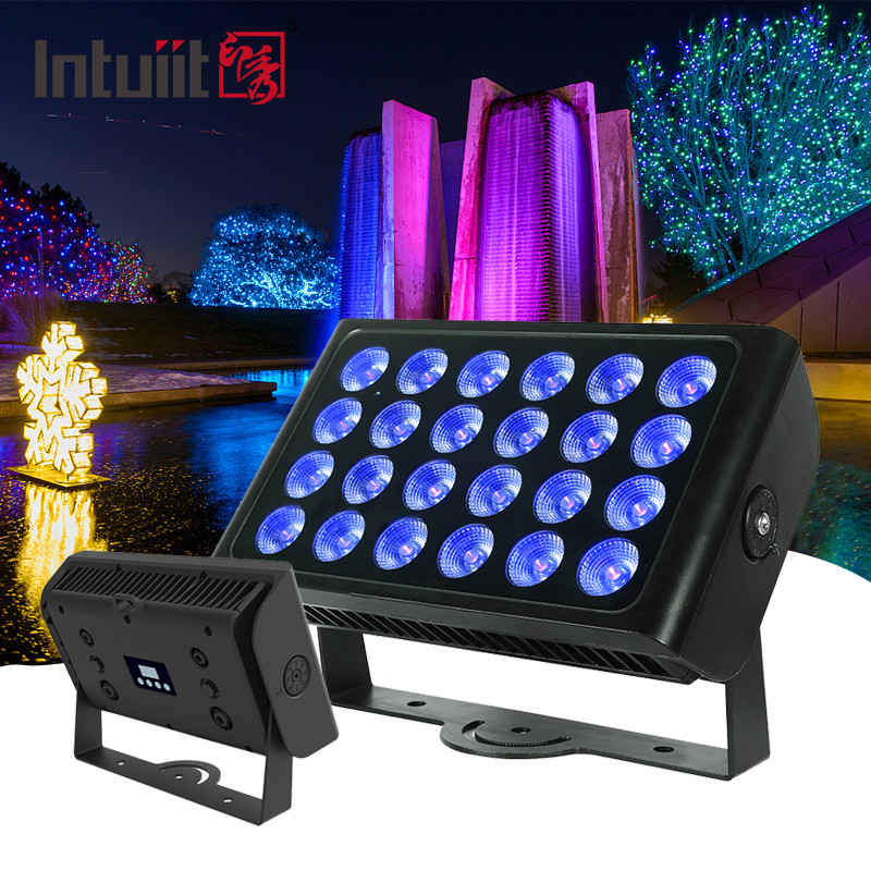 فروش داغ 24pcs 160w LED RGBW 4 در 1 City Color Light Wash Zoom برای کلوب های شبانه در فضای باز