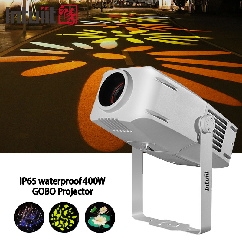 آبپاش 400W تصویر چرخش آرم فلور پروژکتور Gobo در خارج برای تبلیغات