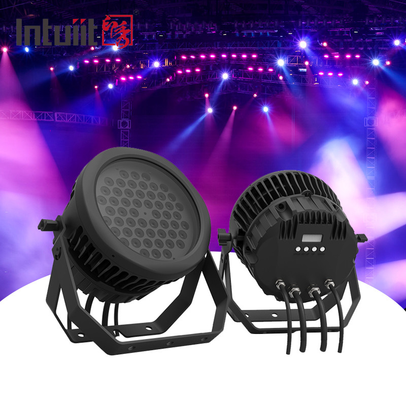 Par54 RGBW RGBW 4in1 dmx512 کنترل DJ چراغ های صحنه LED par light 54*3w
