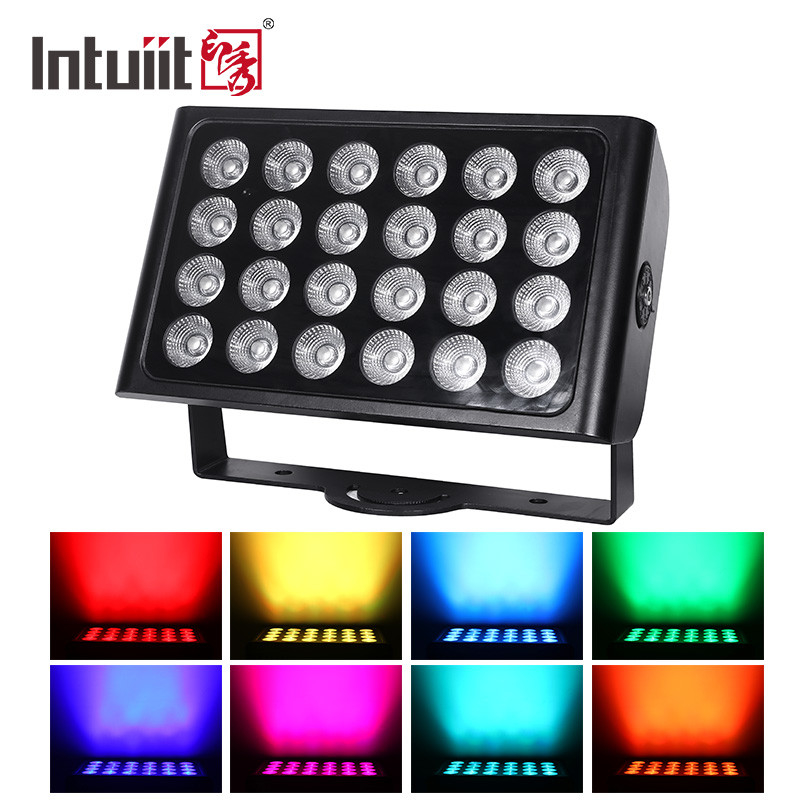 چراغهای LED مرحله ای باتری 8 × 15W RGBW با کنترل از راه دور