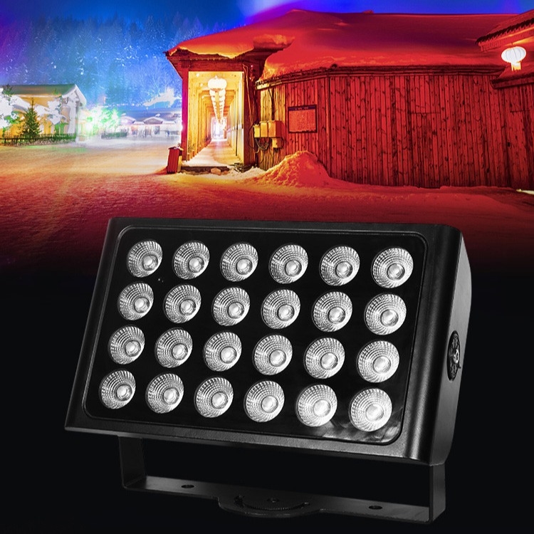 24x10w 4in1 Rgbw Led Outdoor Wall Washer چراغ های فاضلاب باغ جشن عروسی