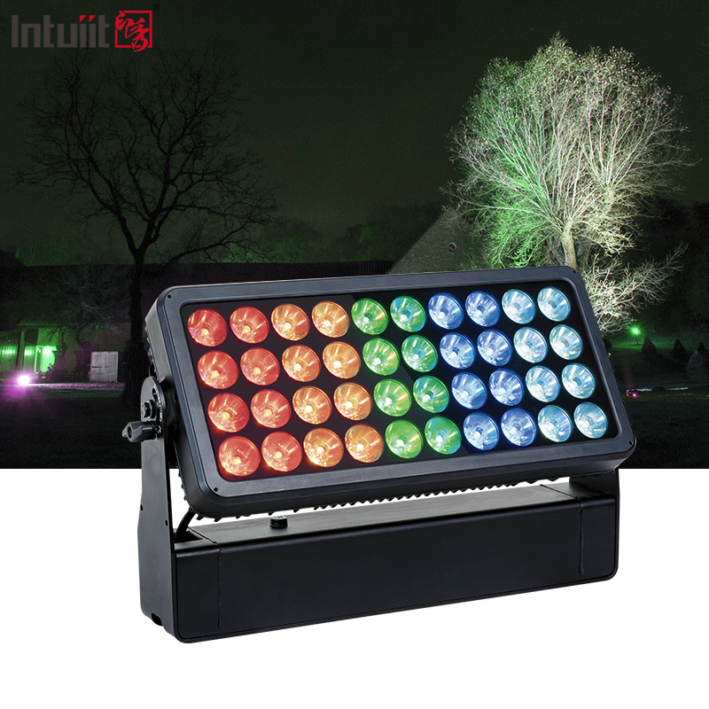 40X10W کریسمس در فضای باز ساختمان شهری خورشیدی LED ماتریس Strobe دیوار شستشوی بالا نور صحنه شهر رنگ نور