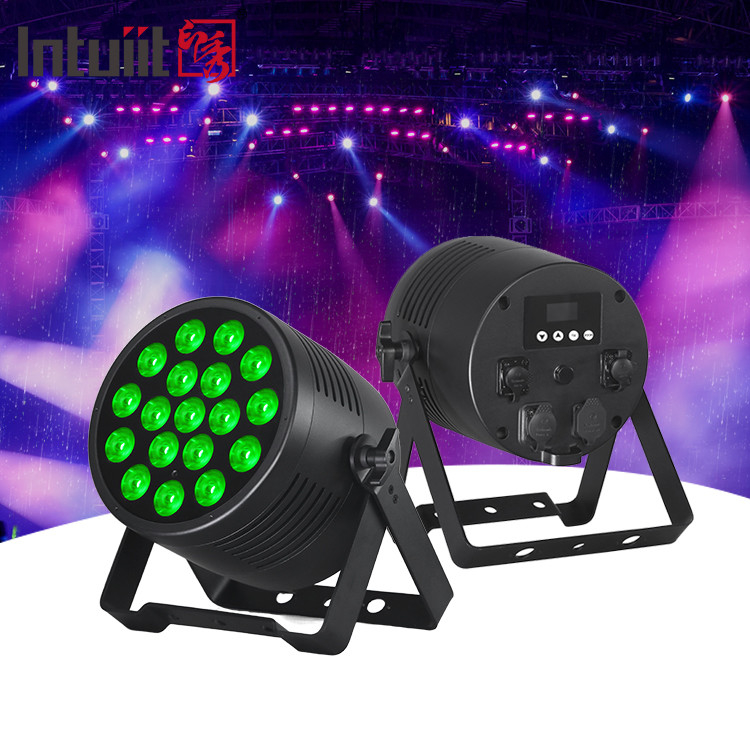 قدرت 18x20W در فضای باز RGBWA-UV 6in1 IP65 ضد آب دی جی دیسکو شهر مراسم عروسی صحنه LED پار نور