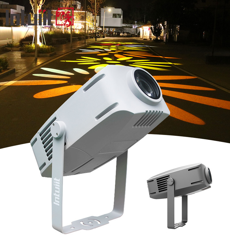 پروژکتور بیرونی گوبو 200 وات پروژکتور تبلیغاتی چرخش LED ضد آب IP65 لوگو Gobo Projector Light