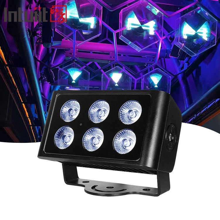 6x5W در فضای باز ضد آب DMX512 RGBW چراغ فلد ال ای دی ویلا حیاط ساختمان پل پروژه روشنایی چشم انداز رنگ فلد