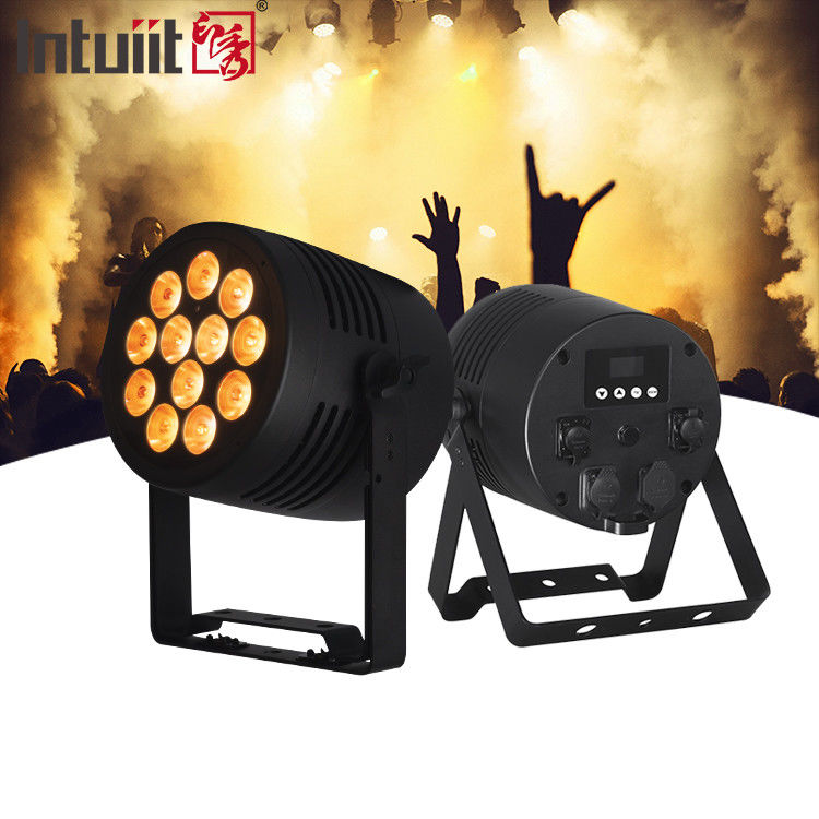 12x20W RGBWAUV 6in1 DMX کنترل LED Par Light DJ Club چراغ های صحنه