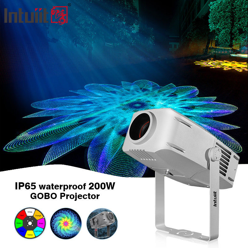 200 وات پروژکتور گوبو در فضای باز Ip65 روشنایی تبلیغات آرم LED نور پروژکتور گوبو انبار نور تبلیغات
