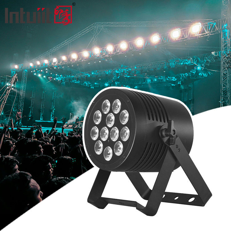 چراغ های نمایشی LED در فضای باز DMX 12pcs*20W 6 در 1 RGBWA UV Waterproof Par Light برای عروسی / صحنه / دیسکو / کنسرت