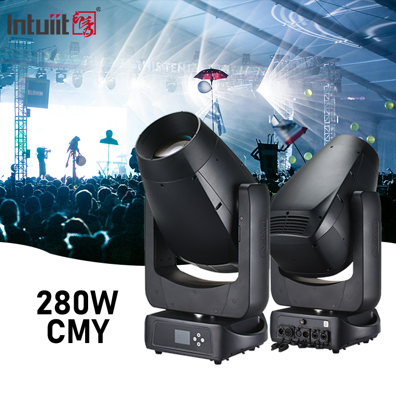 چراغ سر متحرک LED 280 وات فضای باز IP66 ضد آب CMY Beam Spot Wash BSW، چراغ سر متحرک LED Beam