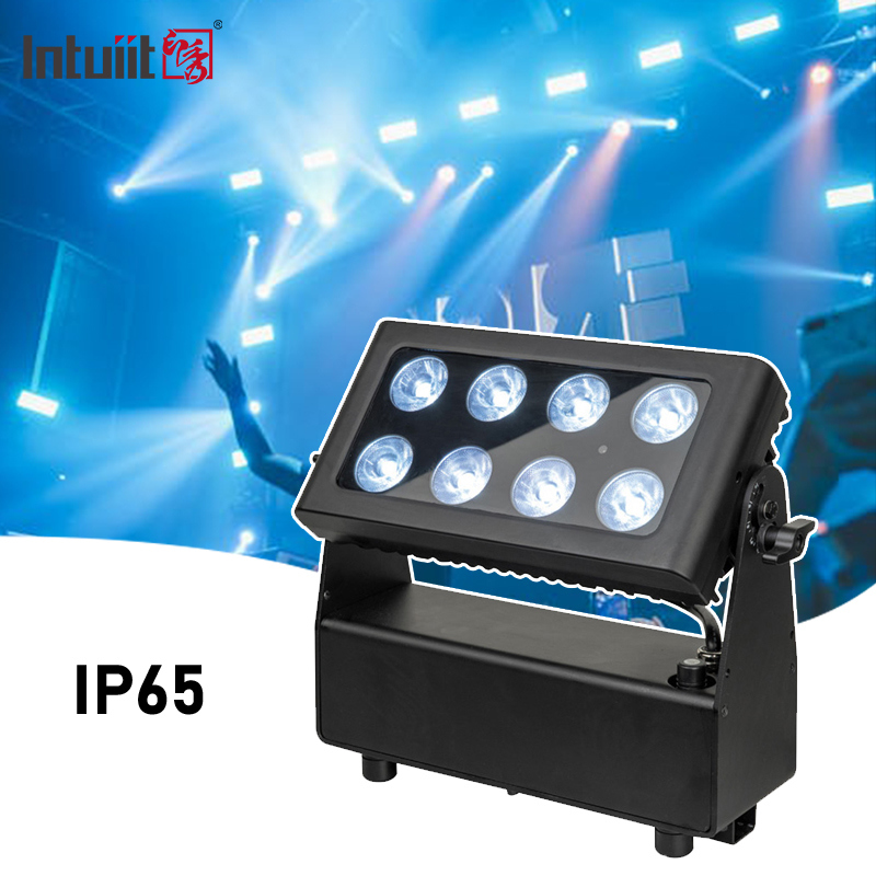 چراغ متحرک LED باطری دار IP65، چراغ های صحنه ای پرقدرت 8x15W، کنترل Dmx512