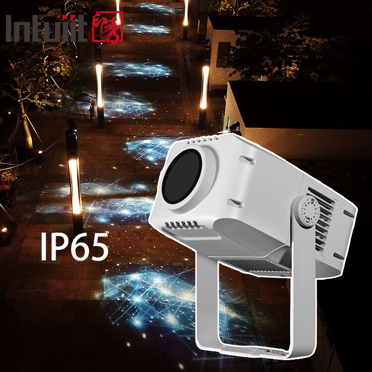 IP65 ضد آب چرخش LED 100W پروژکتور - آلومینیوم آلیاژ گوبو نور برای تبلیغات لوگو سفارشی و نام تجاری بیرونی