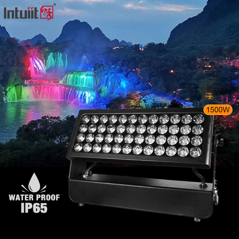 چراغ شستشوی دیوار LED با توان بالا RGBW 4 در 1 1500 وات برای عروسی، مهمانی و معماری منظره