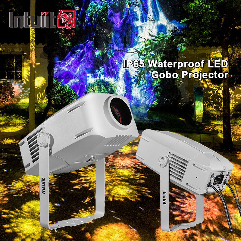 LED Gobo Projector Light 400W Rotating Logo Image Projector DMX512 روشنایی صحنه برای رویداد نمایشگاه حرفه ای