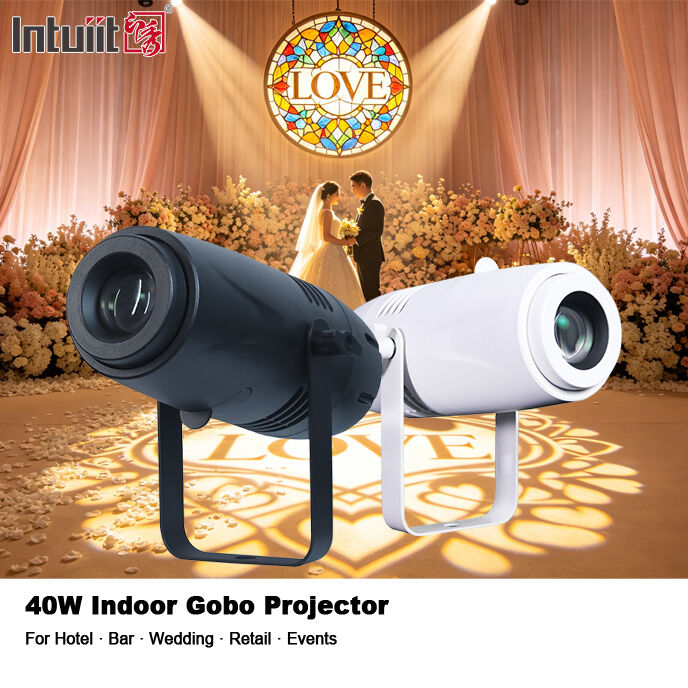 پروژکتور لوگو LED 40W داخلی Gobo Light HD پروژکتور تصویر تبلیغاتی برای فروشگاه فروشگاه رستوران کافه بار برند