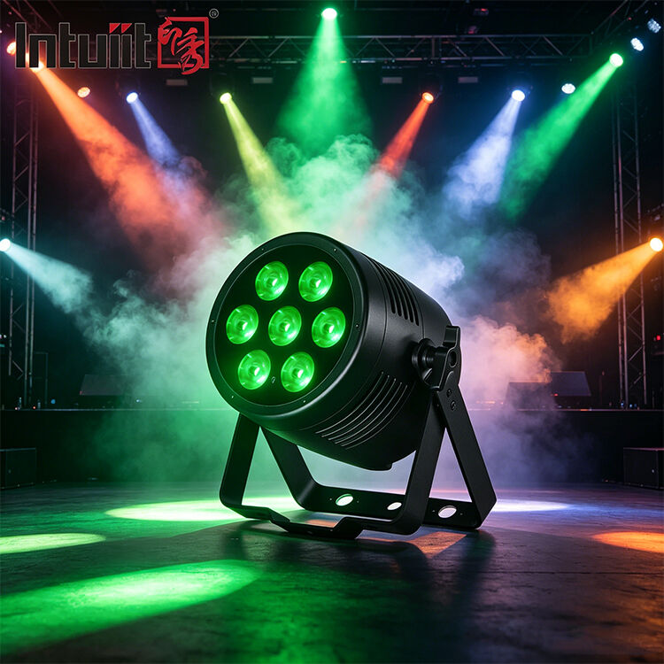 IP65 ضد آب آلومینیوم LED Par Light 7x20W RGBWA UV 6in1 DMX512 حرفه ای روشنایی صحنه برای نمایش عروسی در فضای باز