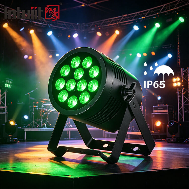 در فضای باز IP65 ضد آب 12x20W RGBWA UV 6 در 1 LED Par Light حرفه ای DMX DJ روشنایی صحنه روشنایی شستشوی بالا برای نمایش عروسی دیسکو