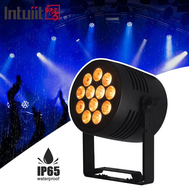 12*20W RGBWA + UV 6in1 LED Par Light IP65 در فضای باز ضد آب DMX512 روشنایی صحنه برای جشن عروسی دی جی