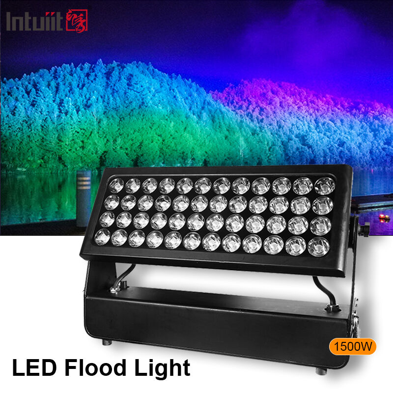 IP65 حرفه ای در فضای باز ضد آب 1500W RGBW 4 در 1 چراغ فلاش دیواری LED برای روشنایی چشم انداز شهری معماری