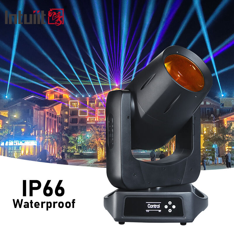 IP66 ضد آب 100 وات CMY نور سر متحرک لیزری بسیار باریک زاویه پرتو 0.8 درجه روشنایی صحنه بیرونی DMX512