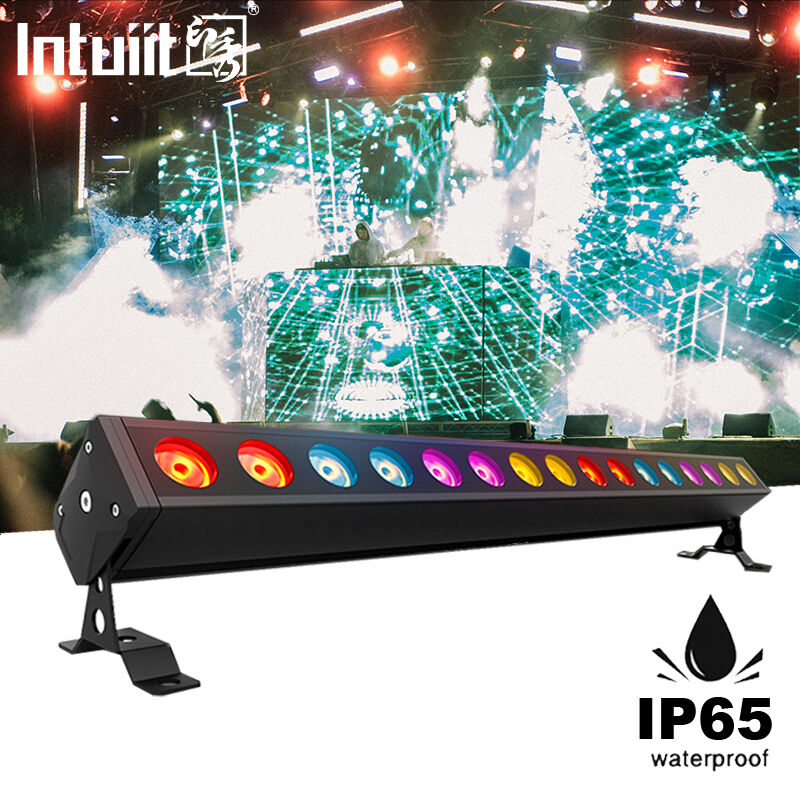 IP65 فضای باز 16x5W RGBW 4 در 1 LED خطی دیوار واشر بار نور DMX512 معماری صحنه روشنایی شستشوی